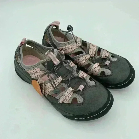 JSport Sandals Grey and Pink Size 6 - Picture 1 of 5